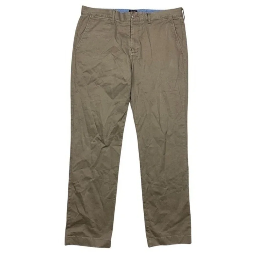J. Crew Men's Chino Pants Tan Size 33 Classic Fit‎ Casual